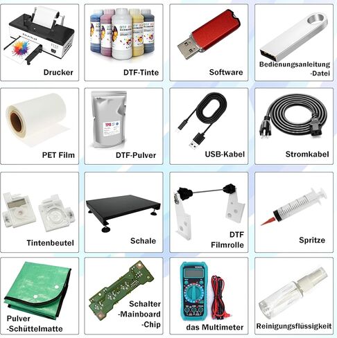 تعد طابعة US Ship A3 1390 DTF مثالية للشركات الصغيرة وعشاق الأعمال اليدوية والتجار والمبتدئين. تصميم الملابس والأحذية والقبعات والحقائب بتصاميم مميزة. in Kuwait