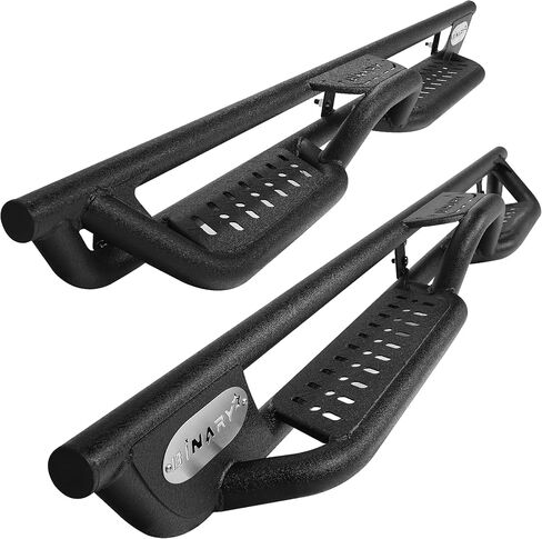 BINARY STAR Running Boards Compatible with Vehicle 2019-2026 Dodge Ram 1500 Crew Cab with 4 Full-Size Doors(excl. Classic/2500/3500). 6 Inch Two-Stair Side Steps, Step Bars Made with Carbon Steel. in Saudi Arabia