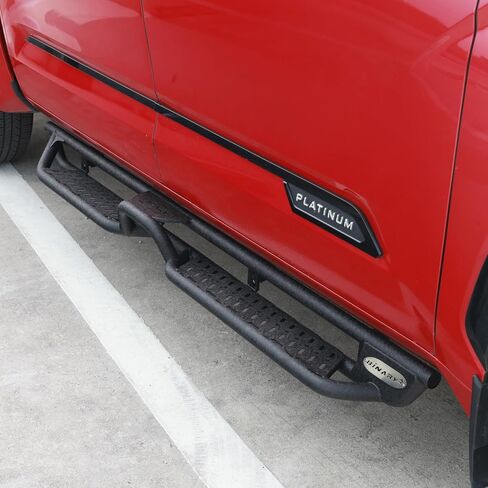 BINARY STAR Running Boards Compatible with Vehicle 2019-2026 Dodge Ram 1500 Crew Cab with 4 Full-Size Doors(excl. Classic/2500/3500). 6 Inch Two-Stair Side Steps, Step Bars Made with Carbon Steel. in Saudi Arabia
