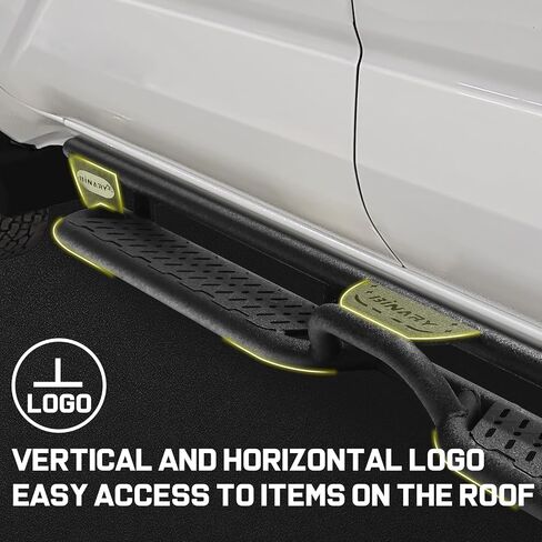 BINARY STAR Running Boards Compatible with Vehicle 2019-2026 Dodge Ram 1500 Crew Cab with 4 Full-Size Doors(excl. Classic/2500/3500). 6 Inch Two-Stair Side Steps, Step Bars Made with Carbon Steel. in Saudi Arabia