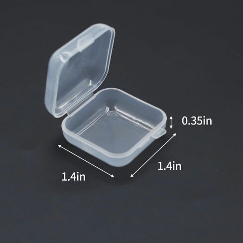 24 Pack of Clear Small Plastic Storage, Storage Holder for Ear Studs, Necklaces,Rings, Jewelry Case in Saudi Arabia
