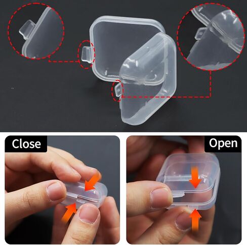 24 Pack of Clear Small Plastic Storage, Storage Holder for Ear Studs, Necklaces,Rings, Jewelry Case in Saudi Arabia