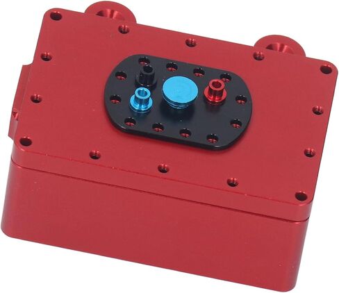 RC Receiver Box Aluminum Alloy Case, 1/10 RC Crawler Sealed Metal Protector, Durable Enclosure for SCX10 and Other, Lightweight Compact Design with Scre (Black) in Saudi Arabia