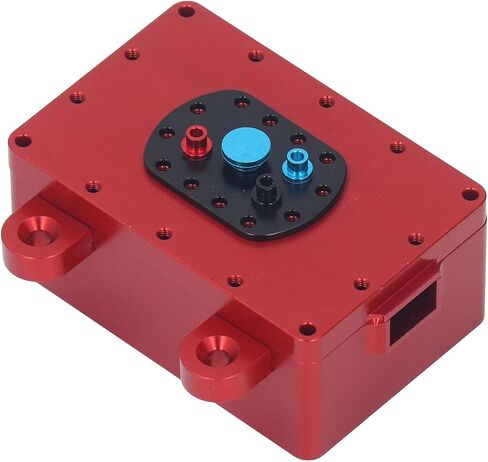 RC Receiver Box Aluminum Alloy Case, 1/10 RC Crawler Sealed Metal Protector, Durable Enclosure for SCX10 and Other, Lightweight Compact Design with Scre (Black) in Saudi Arabia