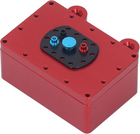 RC Receiver Box Aluminum Alloy Case, 1/10 RC Crawler Sealed Metal Protector, Durable Enclosure for SCX10 and Other, Lightweight Compact Design with Scre (Black) in Saudi Arabia
