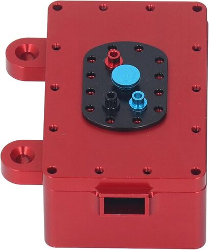 RC Receiver Box Aluminum Alloy Case, 1/10 RC Crawler Sealed Metal Protector, Durable Enclosure for SCX10 and Other, Lightweight Compact Design with Scre (Black) in Saudi Arabia