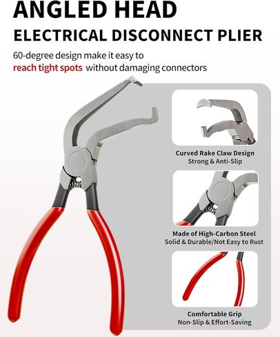 مجموعة 4 قطع من كماشة فصل الكهرباء للعمل التلقائي، أداة إزالة الموصلات الكهربائية الاحترافية للسيارات وكماشة مشبك خرطوم، فاصل موصل التوصيل الكهربائي للسيارات والشاحنات وسيارات الدفع الرباعي in Kuwait