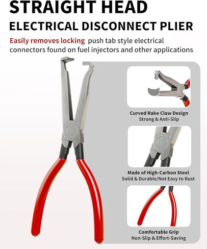 مجموعة 4 قطع من كماشة فصل الكهرباء للعمل التلقائي، أداة إزالة الموصلات الكهربائية الاحترافية للسيارات وكماشة مشبك خرطوم، فاصل موصل التوصيل الكهربائي للسيارات والشاحنات وسيارات الدفع الرباعي in Kuwait