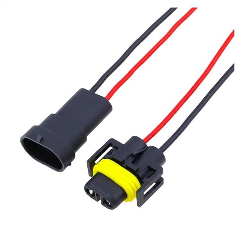 H11 إلى H8 2-Pin/مصباح الضباب الأمامي، كابل 20 سم، موصل سالب، سلك سيارة عالمي (مجموعة واحدة) in Kuwait