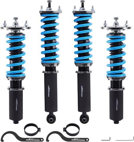 maXpeedingrods Coilover for Lexus IS250 IS350 AWD 2006-2013, 24 Levels Damper Adjustable Coilovers Shock Absorber Struts, Height Adjustable T6 Upgraded Lowering Kits Blue in Saudi Arabia