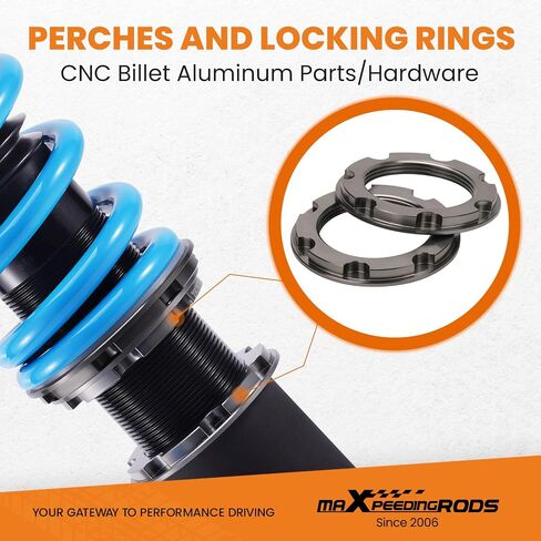 maXpeedingrods Coilover for Lexus IS250 IS350 AWD 2006-2013, 24 Levels Damper Adjustable Coilovers Shock Absorber Struts, Height Adjustable T6 Upgraded Lowering Kits Blue in Saudi Arabia
