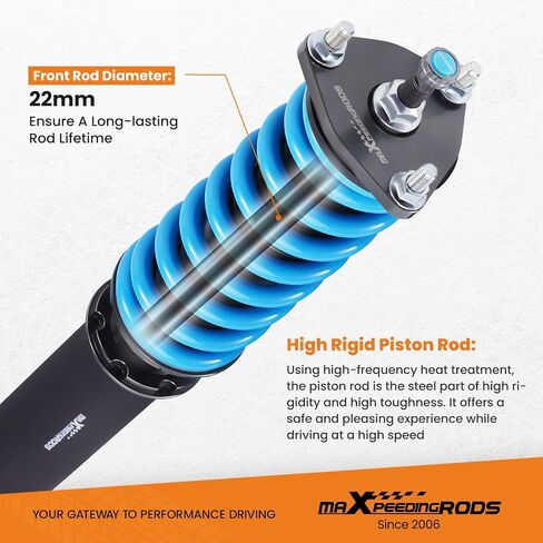 maXpeedingrods Coilover for Lexus IS250 IS350 AWD 2006-2013, 24 Levels Damper Adjustable Coilovers Shock Absorber Struts, Height Adjustable T6 Upgraded Lowering Kits Blue in Saudi Arabia