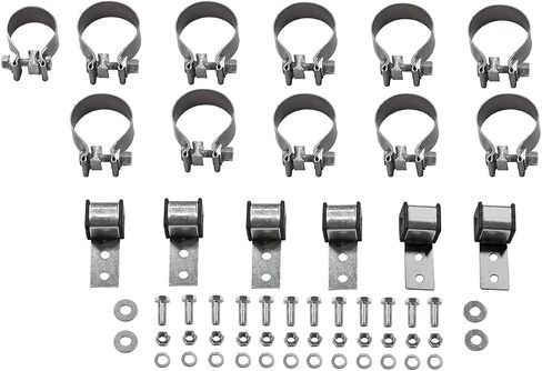 Flowmaster 17654 American Thunder Crossmember-Back Exhaust Kit 2.5 Inch Aluminized Steel Compatible with 1967-1972 Chevy GMC C10 C15 1/2 Ton Truck with V8 engine in Saudi Arabia