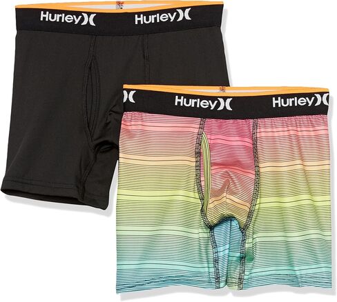 Hurley Boys' Classic Boxer Briefs (2-Pack)-Discontinued in Saudi Arabia