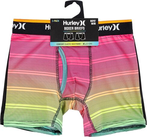Hurley Boys' Classic Boxer Briefs (2-Pack)-Discontinued in Saudi Arabia