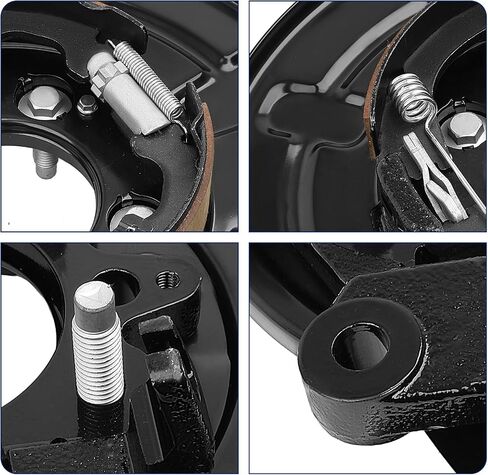 926374 Rear Passenger Side Loaded Parking Brake Backing Plate Assembly, Fit for Ford F-150 2012-2020, Fit for Ford Lobo 2012-2020, Fit for Lincoln Mark LT 2012-2014, OE 926-374, CL3Z2209D in Saudi Arabia