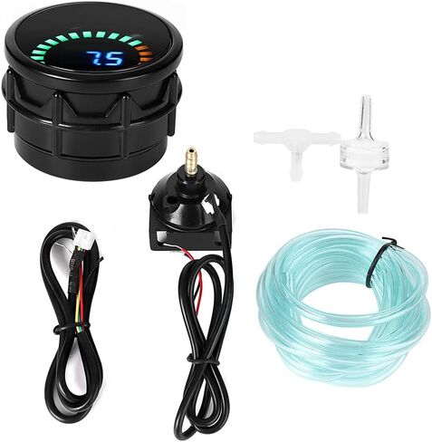 2in Vacuum Gauge Meter Kit, Digital Gauge & LED Scale Display, 12V Universal Automotive Vacuum Measurement Tool for Auto Car Vehicles in Saudi Arabia