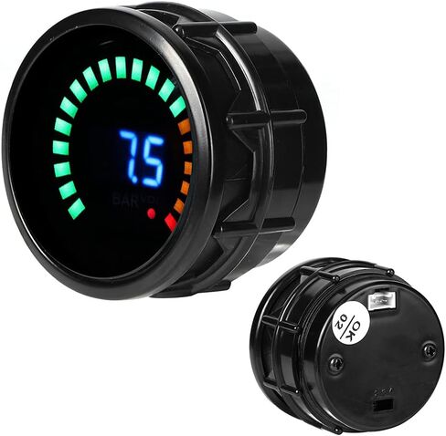 2in Vacuum Gauge Meter Kit, Digital Gauge & LED Scale Display, 12V Universal Automotive Vacuum Measurement Tool for Auto Car Vehicles in Saudi Arabia