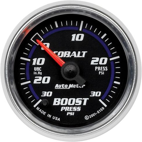 Auto Meter 6159 Cobalt Full Sweep Electric Boost / Vacuum Gauge in Saudi Arabia