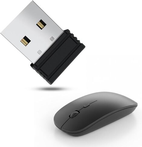 OUPARY Mouse Jiggler للكمبيوتر المحمول، محرك الماوس، هزاز غير قابل للاكتشاف، Jiggler بدون تثبيت برنامج التشغيل، يحاكي حركة الماوس لإبقاء الكمبيوتر مستيقظًا، توصيل USB Jiggler وتشغيله باللون الأسود in Kuwait
