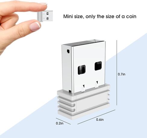 OUPARY Mouse Jiggler للكمبيوتر المحمول، محرك الماوس، هزاز غير قابل للاكتشاف، Jiggler بدون تثبيت برنامج التشغيل، يحاكي حركة الماوس لإبقاء الكمبيوتر مستيقظًا، توصيل USB Jiggler وتشغيله باللون الأسود in Kuwait