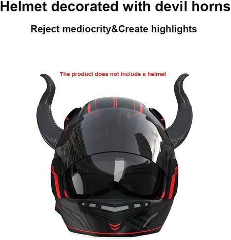 Motorcycle Horn Devil Horns,Motorcycle Helmet Accessories,Bike Helmet, Ski Accessories(Helmet Not Included) in Saudi Arabia