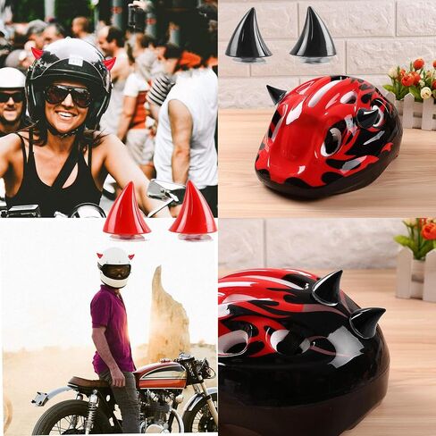 Motorcycle Horn Devil Horns,Motorcycle Helmet Accessories,Bike Helmet, Ski Accessories(Helmet Not Included) in Saudi Arabia