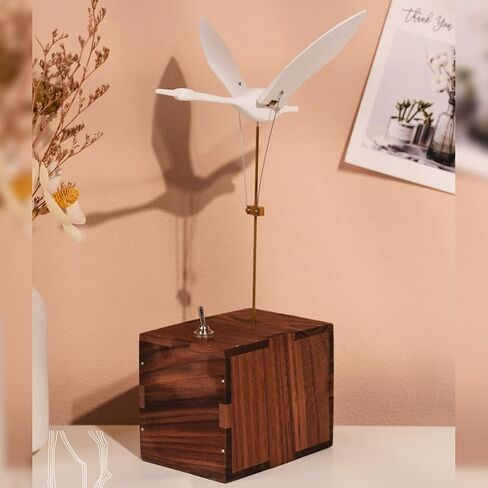 3D Wooden Kinetic Manta Dynamic Model, Natural Walnut & Beech Wood for Home, Office & Desktop Relaxation Decoration and Diplay, Creative Gift for Adults & Collectors in Kuwait