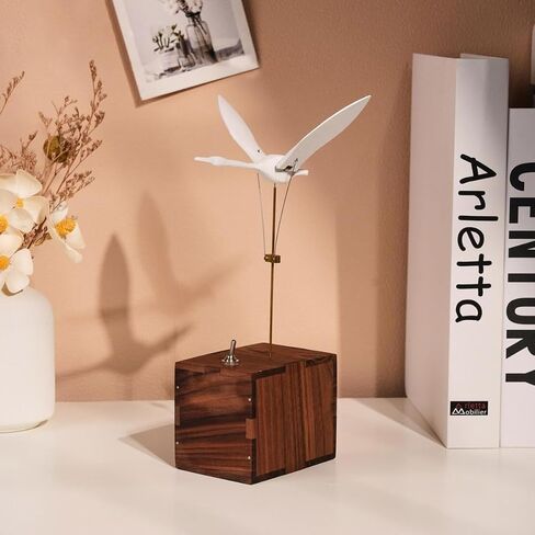 3D Wooden Kinetic Manta Dynamic Model, Natural Walnut & Beech Wood for Home, Office & Desktop Relaxation Decoration and Diplay, Creative Gift for Adults & Collectors in Kuwait