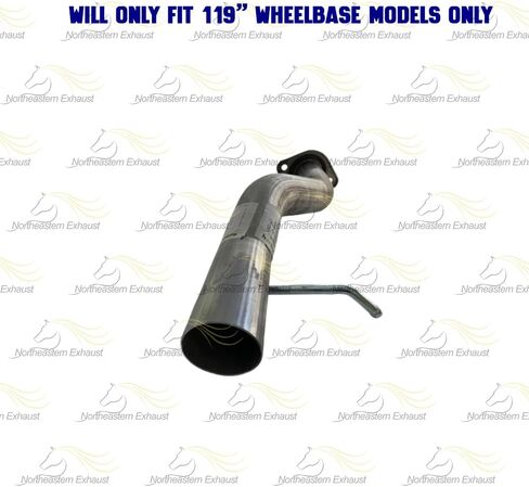 Exhaust Pipe Compatible for 1999-2006 Chevy Silverado 1500 4.3L 4.8L 5.3L | Stainless Steel | Northeastern Exhaust | Free Hanger, Clamp and Bolt Kit Included | Automotive Replacement Part | Direct-Fit in Saudi Arabia