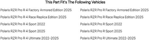 مجموعة تغيير زيت مجموعة نقل الحركة Tusk مع زيت Polaris لـ Polaris RZR Pro R Factory Armored Edition 2025 in Saudi Arabia