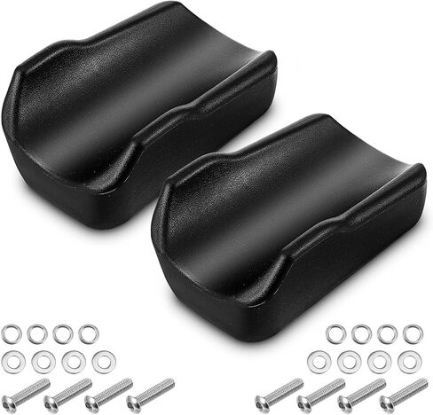 2 Pack Rollator Armrest Pads, Universal Replacement Upright Walker Forearm Pad Arm Support Stand Up Handle Cushions, Black in Saudi Arabia