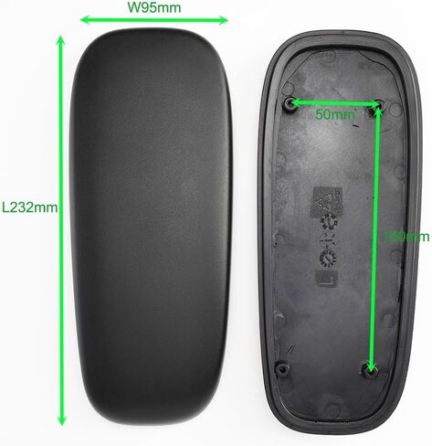 MingYi.office وسادات الذراع البديلة لكرسي المكتب الذكي Humanscale باللون الأسود/الرمادي مجموعة واحدة (قطعتان) (أسود) in Kuwait