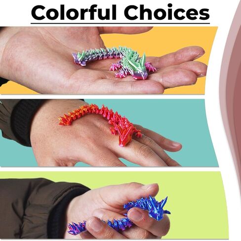 4PCS 3D Printed Dragon,Dragon Egg Fidget Toy,Christmas Stocking Stuffers for Kids in Kuwait