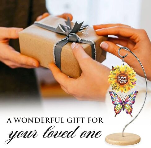 Christian Gifts for Women Birthday, Butterfly Inspirational Gift for Friends, Mom, Sister, Girl, Female Coworker, Christian, God Says You are Sunflower Gifts for Women, Religious Desk Decor in Kuwait