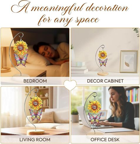 Christian Gifts for Women Birthday, Butterfly Inspirational Gift for Friends, Mom, Sister, Girl, Female Coworker, Christian, God Says You are Sunflower Gifts for Women, Religious Desk Decor in Kuwait
