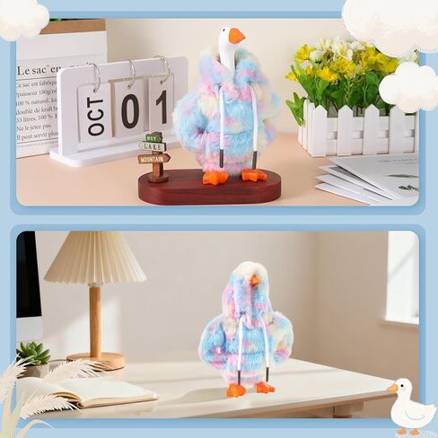 7inch Desk Goose Outfits, Mini Desktop Goose Clothes Desk Goose Accessories Set for Magnetic Goose Statue (Shark) in Saudi Arabia