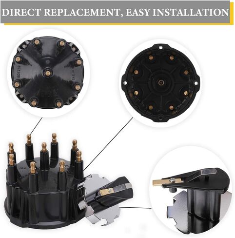 815407Q5 Distributor Cap and Ignition Rotor Kit for Marinized 4.3L V6 Engines with Thunderbolt IV and V HEI Ignitions - Replaces 815407Q5, 815407A2, 815407Q02,18-5274 in Saudi Arabia