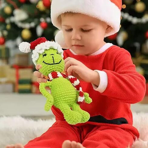 طقم كروشيه عيد الميلاد للمبتدئين، مجموعة كرات كروشيه لعيد الميلاد الشتوية DIY للمبتدئين، هدية العيد التي سرقت قلبي من خيوط الغزل الناعمة والحرف اليدوية، صندوق مفاجآت عيد الميلاد مع دروس فيديو خطوة بخطوة in Kuwait