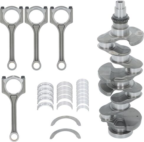 Engine Crankshaft and Rods and Bearings Set Replacement for Elantra KIA Forte G4NB 1.8L 23110-2E711 23510-2E101 622V6-2EH00 in Saudi Arabia