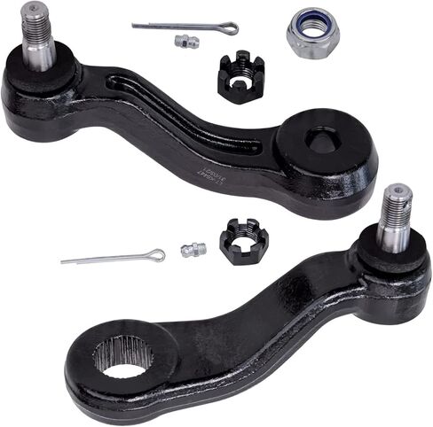 Detroit Axle - 4WD Front 10pc Gear Box Kit for Cadillac Escalade Chevy Blazer GMC Yukon K1500 K2500 Suburban, Power Steering Gear Box Tie Rods Adjusting Sleeves Idler Pitman Arm Bracket Replacement in Saudi Arabia
