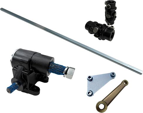 Vega Steering Box + Pitman Arm Black U-Joints & Bracket + 36" DD (3/4"DD) Steering Shaft Kit in Saudi Arabia