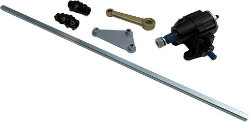 Vega Steering Box + Pitman Arm Black U-Joints & Bracket + 36" DD (3/4"DD) Steering Shaft Kit in Saudi Arabia