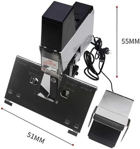 Electric Saddle Stapler for Booklets, Electric Stapler Heavy Duty, Flat Saddle Binder Stitcher Equipped, with Foot Pedal, Binding Thickness 30 Sheets, for Office, School, Print Shop in Saudi Arabia