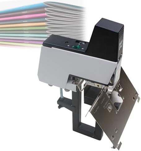 Heavy Duty Flat and Saddle Stitching Binding Machine, Electric Stapler with Pedal and Staples, Binder Stitcher Equipped With1~9 Levels Binding Pressure Knob, Thickness 2-30 Sheet in Saudi Arabia