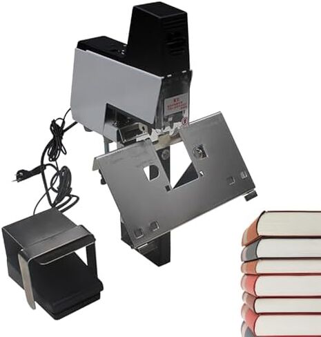 Electric Saddle Stapler Binder Machine, 2-40 Sheet Capacity, 1-9 Levels Binding Pressure Adjustment, for Office Use in Saudi Arabia