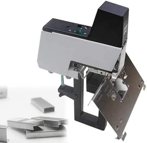 Automatic sad-dle Stapler, Electric Stapler for Table, Electric Rapid Staplers Binder Machine, 2-30 Sheets with Pedal, Flat & Saddle-Stitch Binding Machine with Foot Pedal in Saudi Arabia