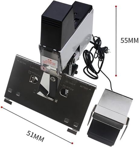 Electric Stapler, Automatic Saddle Stapler with Pedal, Heavy Duty Binder Stitcher, 1-9 Levels Binding Pressure Knob, 100mm Nailing Depth in Saudi Arabia