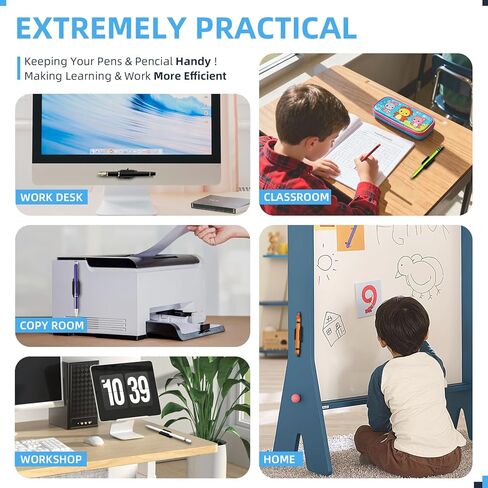 10 قطع من حامل الأقلام، حامل أقلام لاصق مطور للمكتب، حامل أقلام رصاص من السيليكون المرن، مشبك لمشبك حائط المكتب، مستلزمات المعلم الأساسية للمكتب، أسود in Kuwait