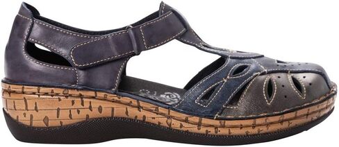 Propet Womens Jenna Cut-Out T-Strap Flats Casual - Black in Saudi Arabia